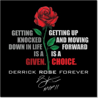 Derrick Rose Qoute Posters and Art
